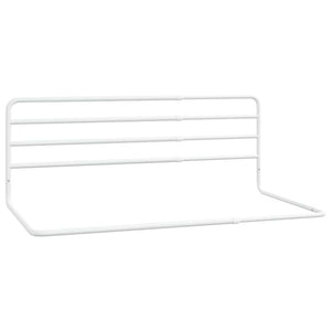 vidaXL Toddler Bed Rail White (76-137)x55 cm Iron