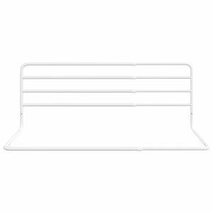 vidaXL Toddler Bed Rail White (76-137)x55 cm Iron