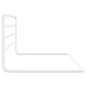 vidaXL Toddler Bed Rail White (76-137)x55 cm Iron