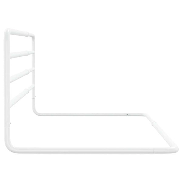vidaXL Toddler Bed Rail White (76-137)x55 cm Iron