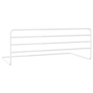 vidaXL Toddler Bed Rail White (76-137)x55 cm Iron