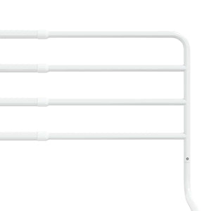 vidaXL Toddler Bed Rail White (76-137)x55 cm Iron
