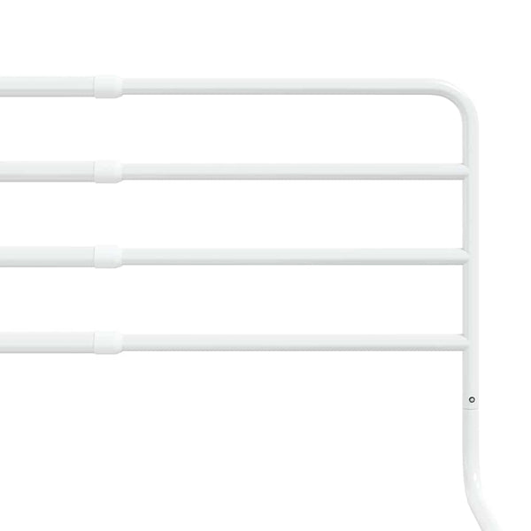vidaXL Toddler Bed Rail White (76-137)x55 cm Iron