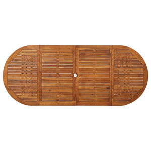 vidaXL Garden Dining Table 220x90x75 cm Solid Acacia Wood