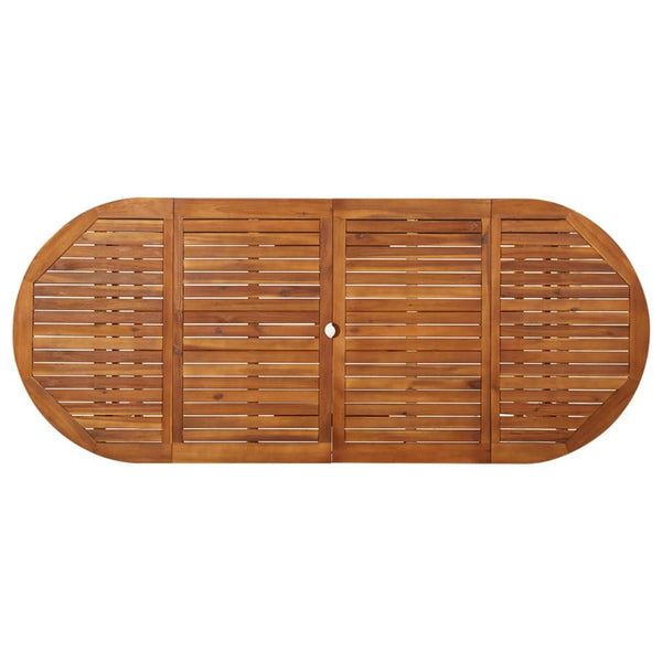 vidaXL Garden Dining Table 220x90x75 cm Solid Acacia Wood
