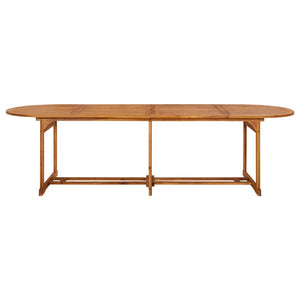 vidaXL Garden Dining Table 280x90x75 cm Solid Acacia Wood
