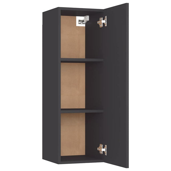 Grauer TV-Schrank, hängend, 90 cm