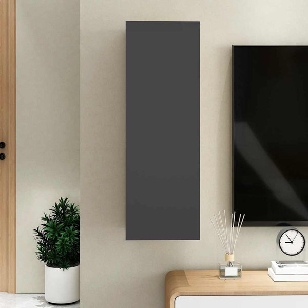 Grauer TV-Schrank, hängend, 90 cm