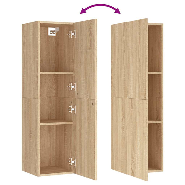 vidaXL TV Cabinet Sonoma Oak 30.5x30x110 cm Engineered Wood