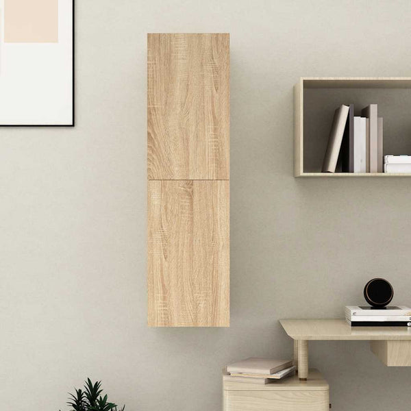 vidaXL TV Cabinet Sonoma Oak 30.5x30x110 cm Engineered Wood