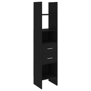vidaXL Bookshelf Black 40x35x180 cm Engineered Wood
