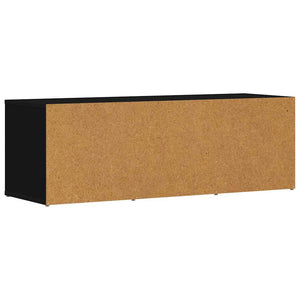 vidaXL Shoe Cabinet Black 105x35x35 cm Engineered Wood