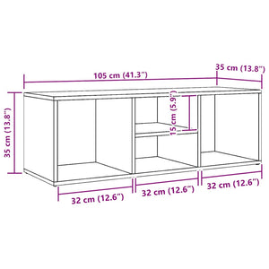 vidaXL Shoe Cabinet Black 105x35x35 cm Engineered Wood