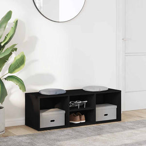 vidaXL Shoe Cabinet Black 105x35x35 cm Engineered Wood