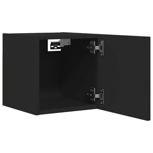 vidaXL Wall-Mounted TV Cabinet Black 30.5x30x30 cm