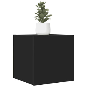 vidaXL Wall-Mounted TV Cabinet Black 30.5x30x30 cm
