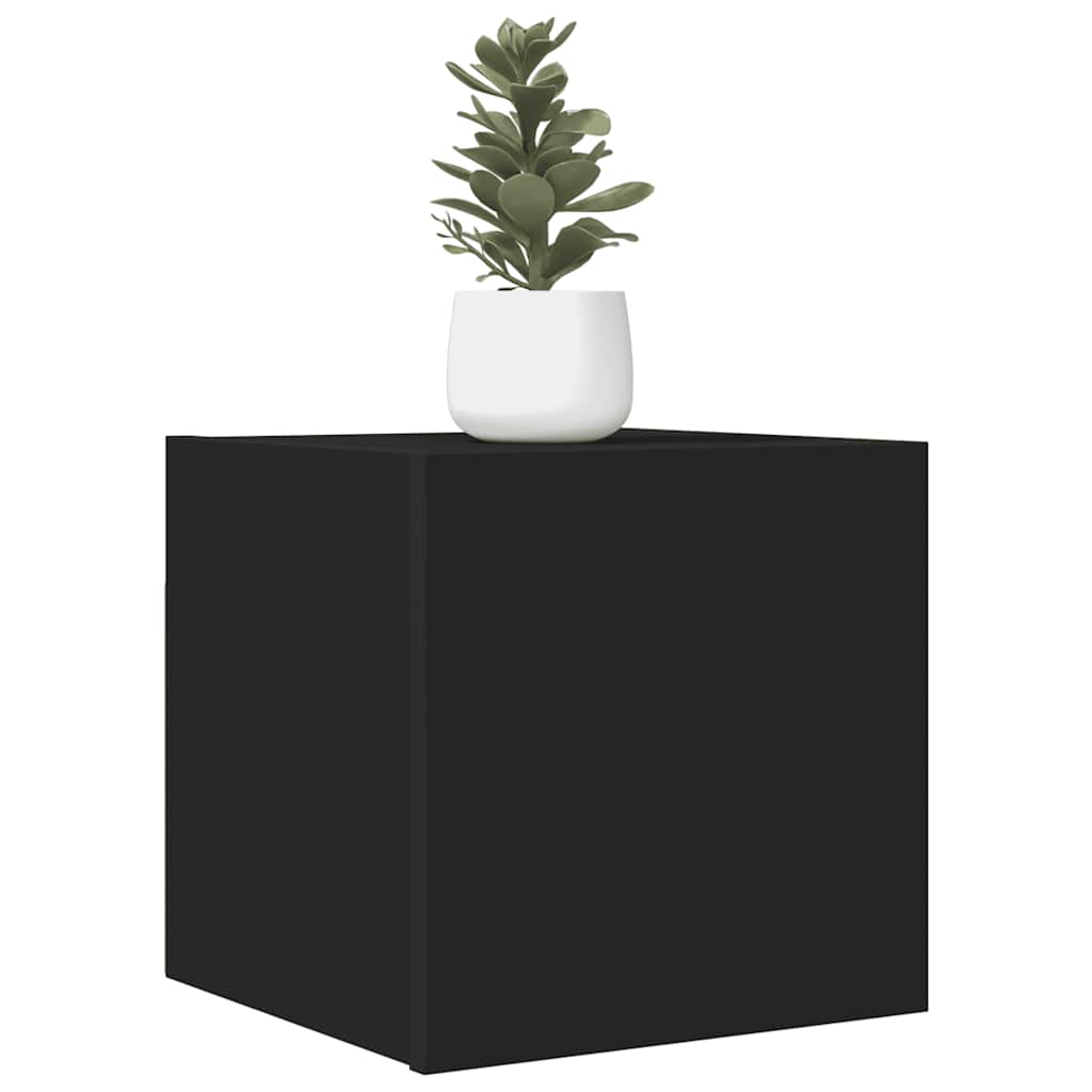 vidaXL Wall-Mounted TV Cabinet Black 30.5x30x30 cm