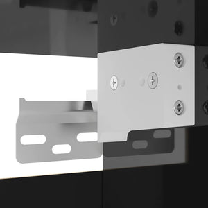 vidaXL TV Wall Cabinets 4 pcs. High Gloss Black 30.5x30x30 cm