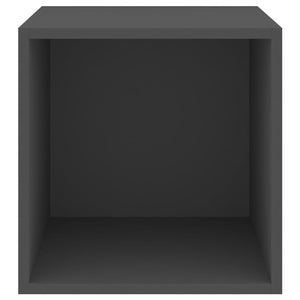 Grauer Wandschrank 37x37x37 cm