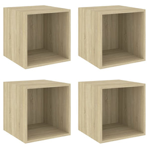 Wandschränke Sonoma-Eiche, 4er Set