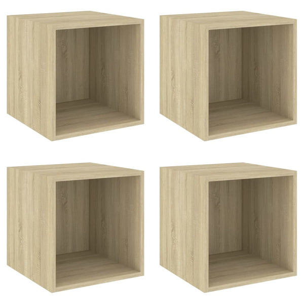 Wandschränke Sonoma-Eiche, 4er Set