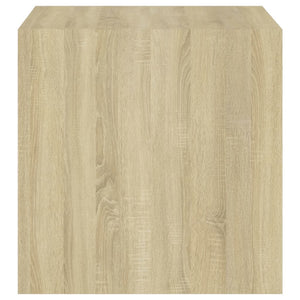 Wandschrank Weiß Sonoma-Eiche 37x37x37 cm