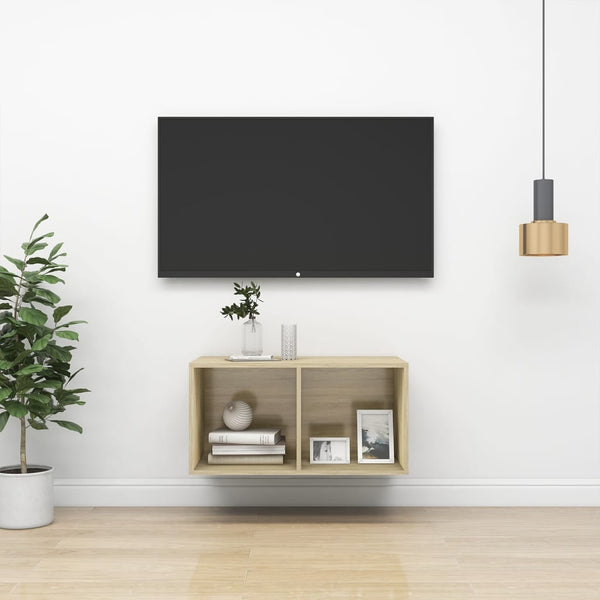 TV-Wandschrank Sonoma-Eiche 37x72 cm