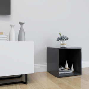 Grauer TV-Schrank 37x35x37 cm