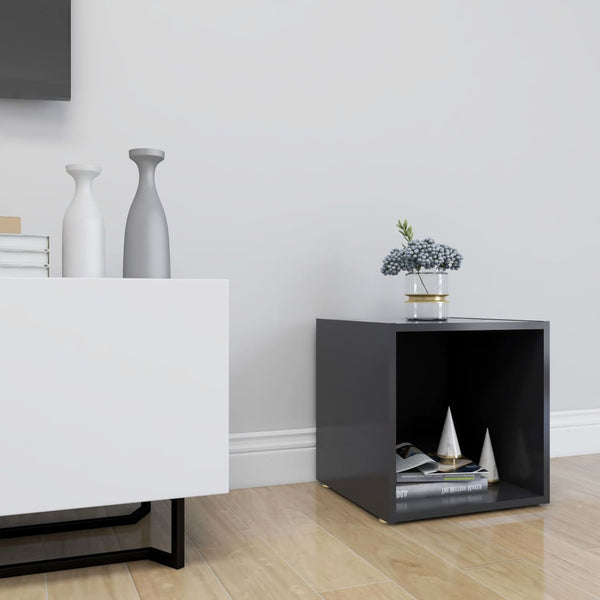 Grauer TV-Schrank 37x35x37 cm