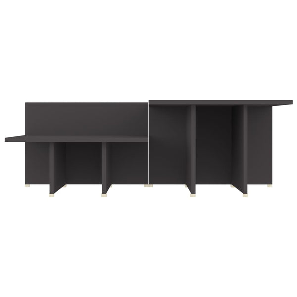 vidaXL Coffee Tables 2 pcs. Grey 111.5x50x33 cm Engineered Wood