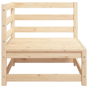vidaXL Solid Pine Wood Garden Corner Sofa