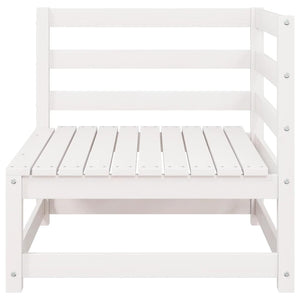vidaXL Garden Corner Sofa White Solid Pine Wood