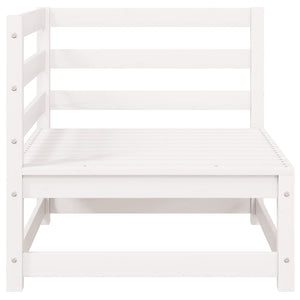 vidaXL Garden Corner Sofa White Solid Pine Wood