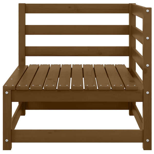 vidaXL Garden Corner Sofa Honey Brown Solid Pine Wood