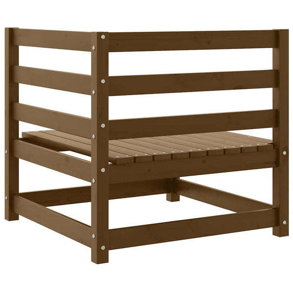 vidaXL Garden Corner Sofa Honey Brown Solid Pine Wood