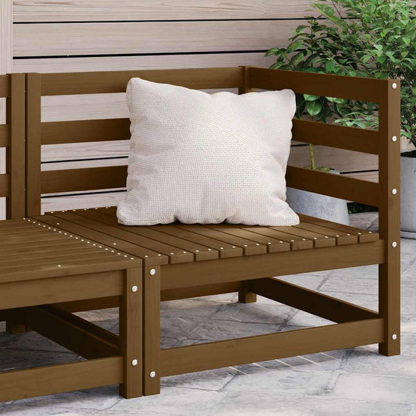 vidaXL Garden Corner Sofa Honey Brown Solid Pine Wood