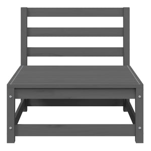 vidaXL Garden Center Sofa Grey Solid Pine Wood