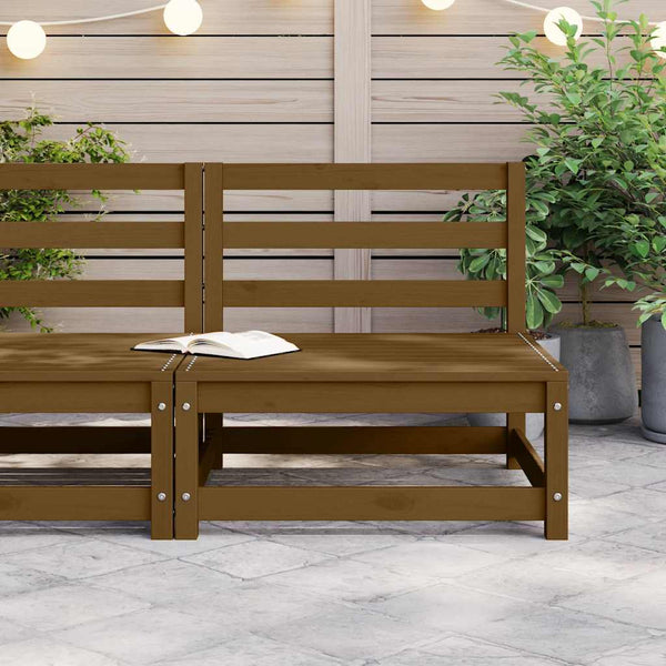 vidaXL Garden Center Sofa Honey Brown Solid Pine Wood