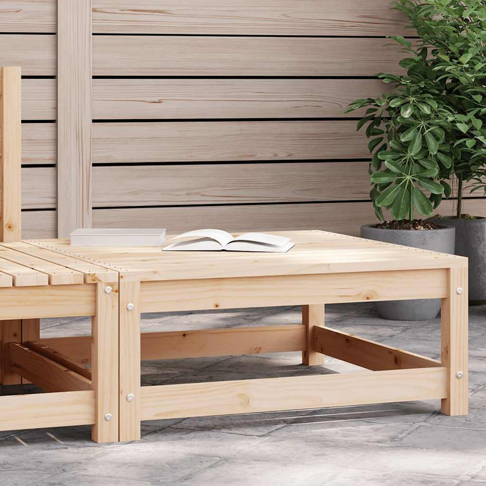 vidaXL Garden Stool 70x70x30 cm Solid Pine Wood