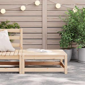 vidaXL Garden Stool 70x70x30 cm Solid Pine Wood