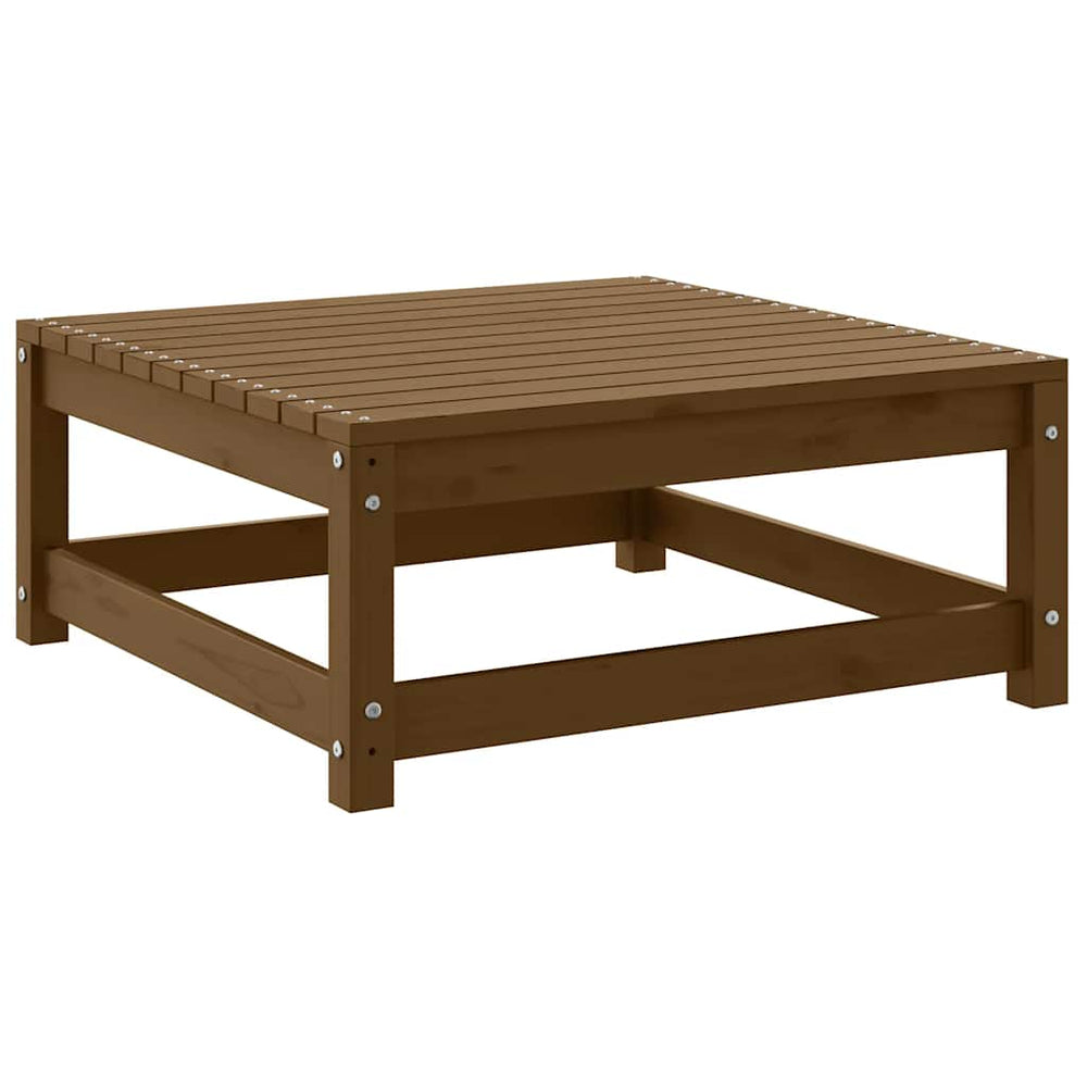 vidaXL Garden Stool 70x70x30 cm Honey Brown Solid Pine Wood