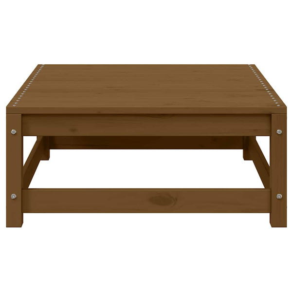 vidaXL Garden Stool 70x70x30 cm Honey Brown Solid Pine Wood