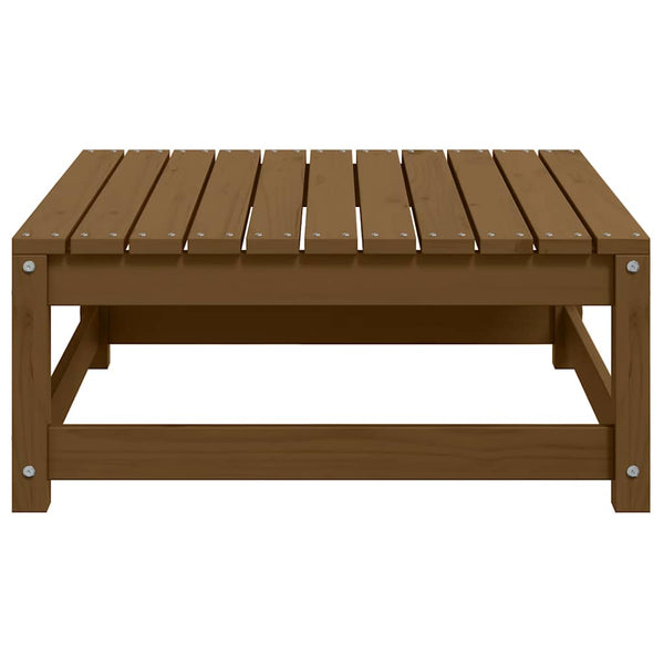 vidaXL Garden Stool 70x70x30 cm Honey Brown Solid Pine Wood