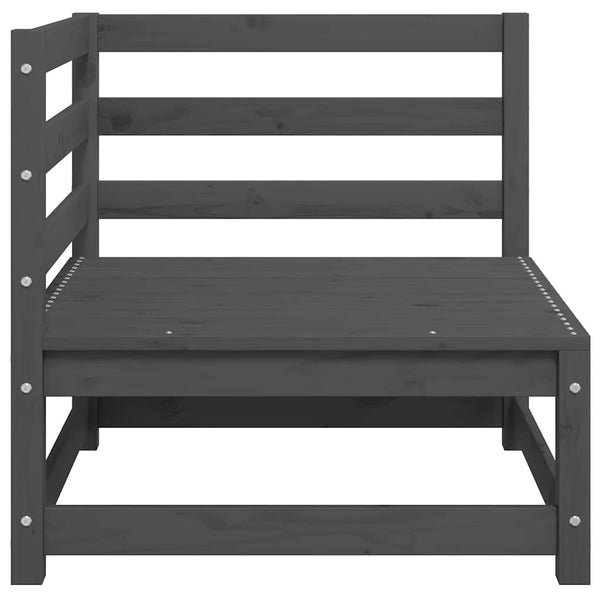 vidaXL 2-piece Garden Lounge Set Grey Solid Pine Wood