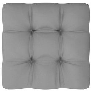 vidaXL Garden Corner Sofa with Grey Cushions Solid Pine Wood