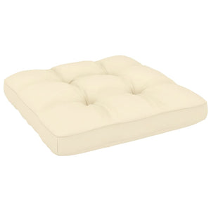 vidaXL Garden Corner Sofa with Cream Cushions Solid Pine Wood