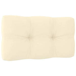vidaXL Garden Corner Sofa with Cream Cushions Solid Pine Wood