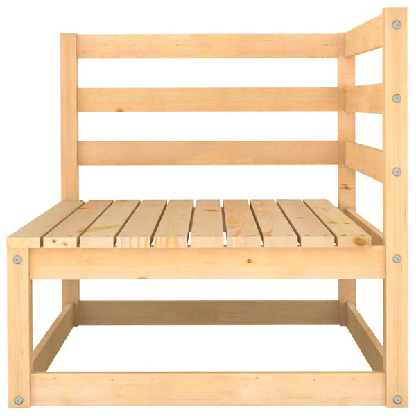 vidaXL 2-Seater Garden Sofa with Cushions Solid Pine Wood