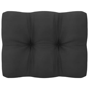 vidaXL 2-Seater Garden Sofa with Cushions Grey Solid Pine