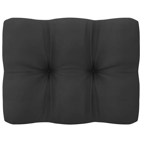vidaXL 2-Seater Garden Sofa with Cushions Grey Solid Pine